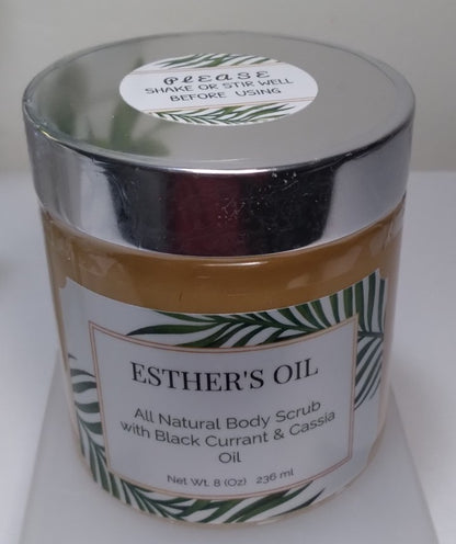Esther's Oil All Natural Body Scrub with Imported Frankincense & Myrrh