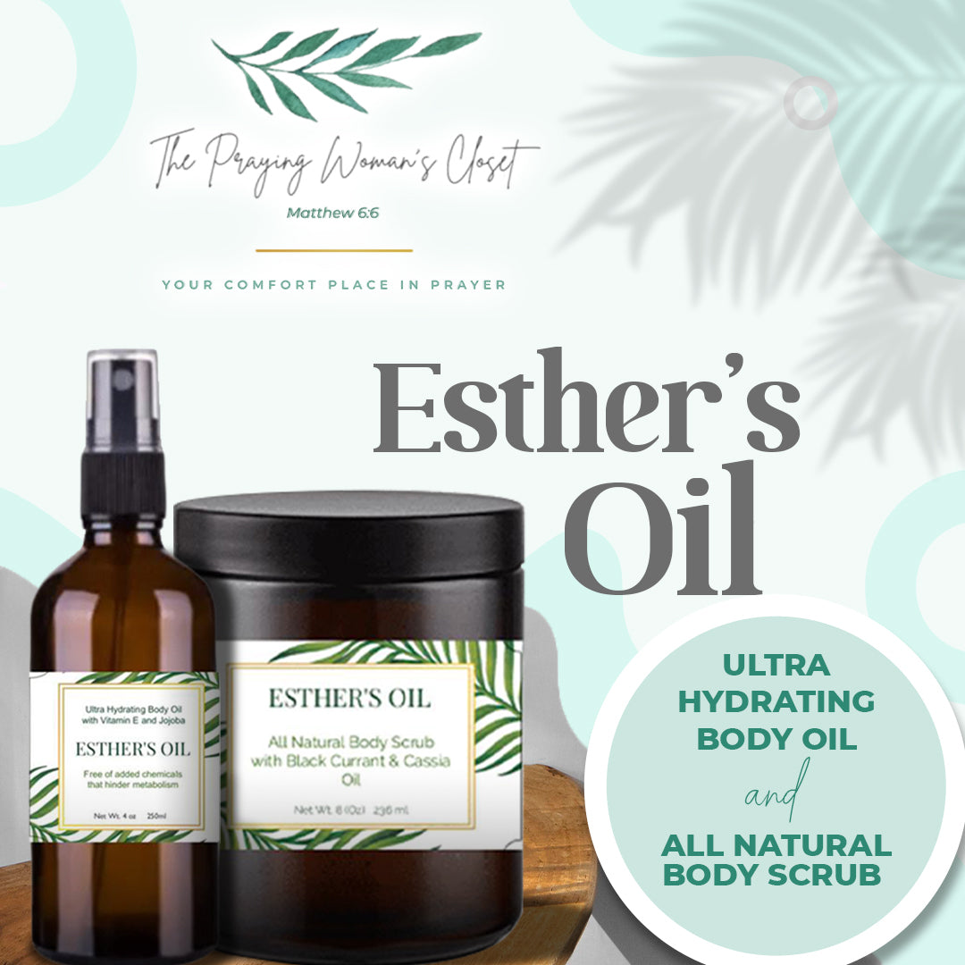 Esther's Oil All Natural Body Scrub with Black Currant & Cassia Oil - The Praying Woman's Closet
